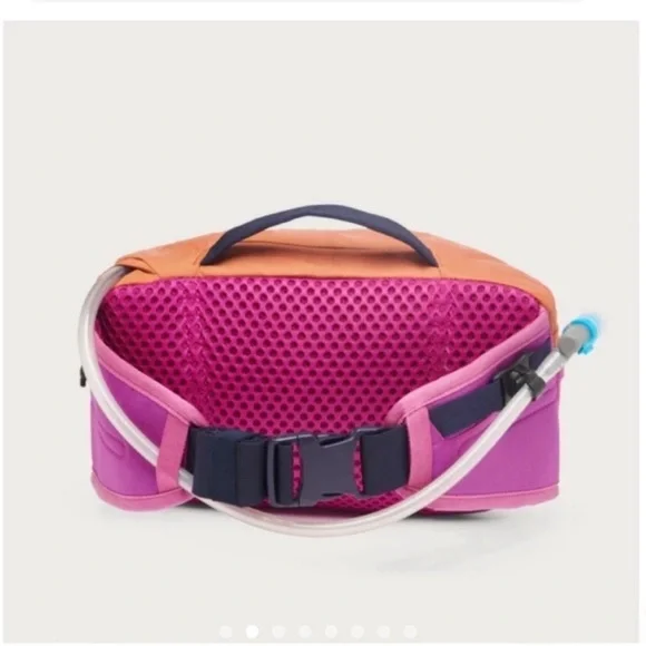 Cotopaxi Lagos 5L Hiking Hydration Hip Pack Orange Purple NWT Ventilated - Picture 5 of 10